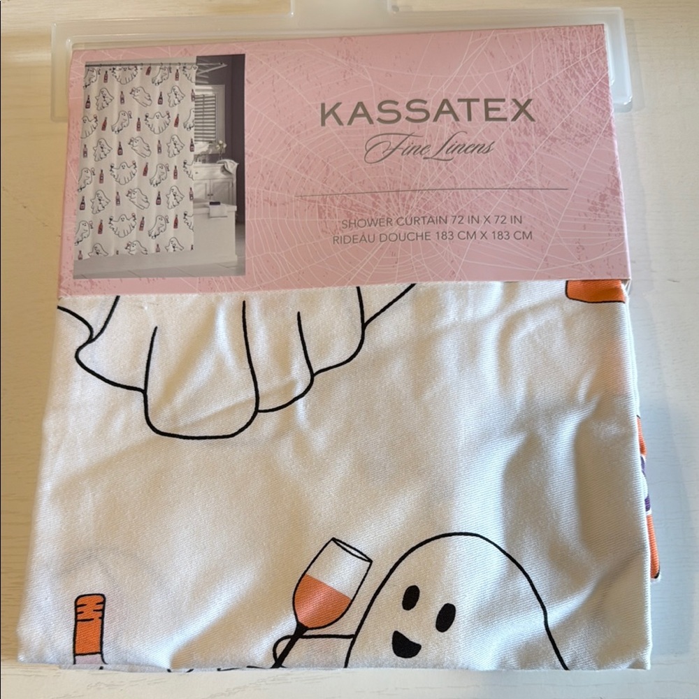 Kassatex Whimsical Ghost Shower Curtain